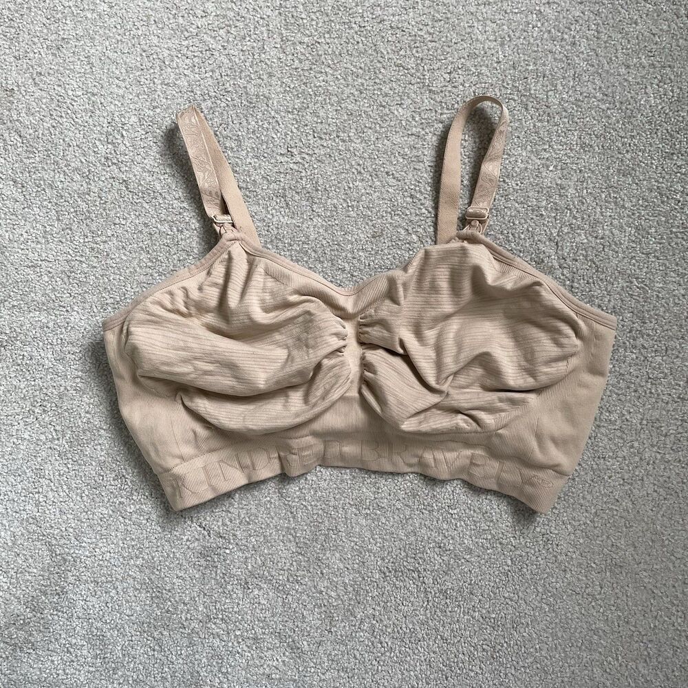 Kindred Bravely Pumping Nursing Bra Breastfeeding Supportive Tan Women's XL/XXL